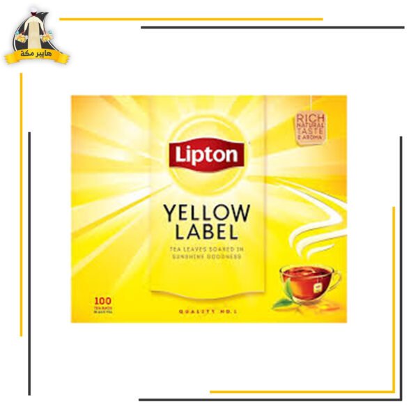 شاي ليبتون 100 باكيت اصفر