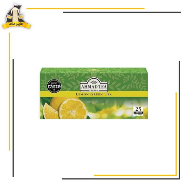 شاى احمد تى اخضر ليمون 25 فتلة