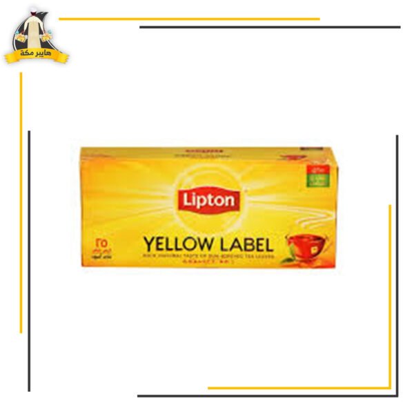 شاي 25 فتلة اصفر عادى ليبتون